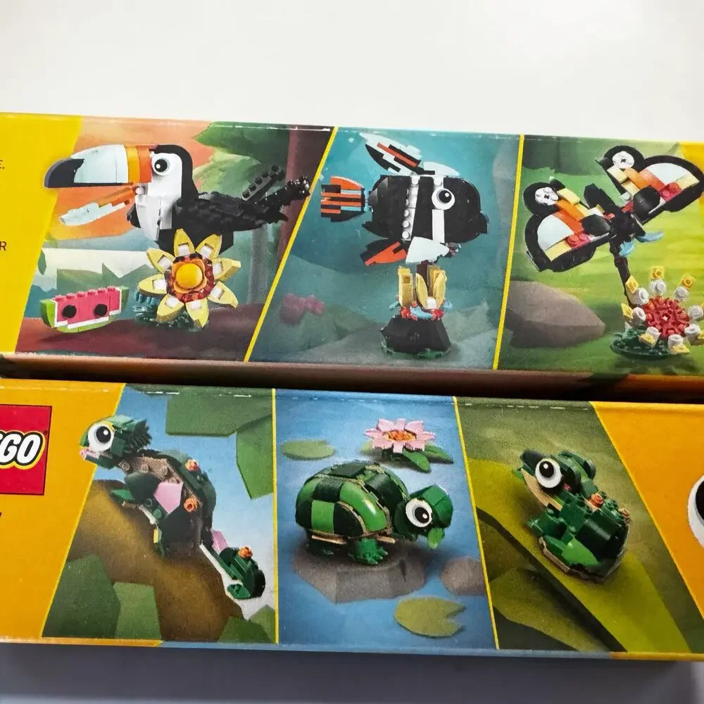 LEGO Creator 3 in 1 Animal Set Lot Tropical Toucan Turtle Water Lily New Sealed